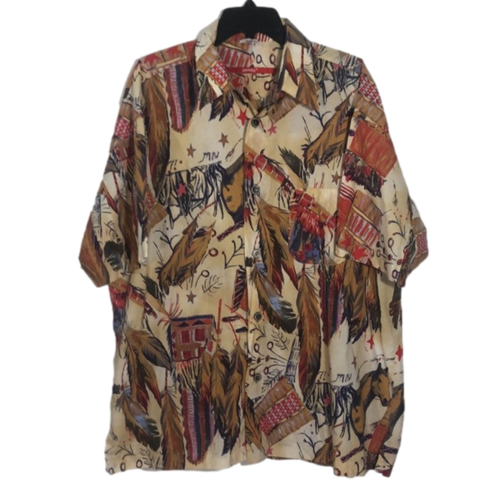 SIGNUP men’s shirt size L, Western design